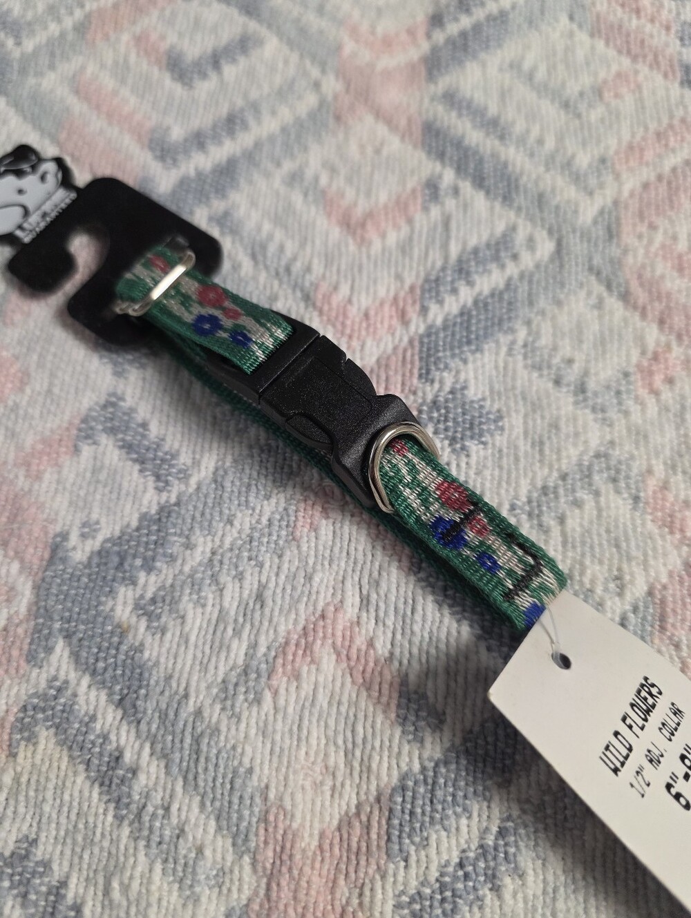 Lupine Wild Flowers Dog Collar